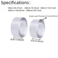 Nano Adhesive Acrylic Double Sided Tape - Transparent Waterproof