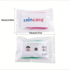 10pcs Disposable Raincoats for Outdoor Rafting Travel