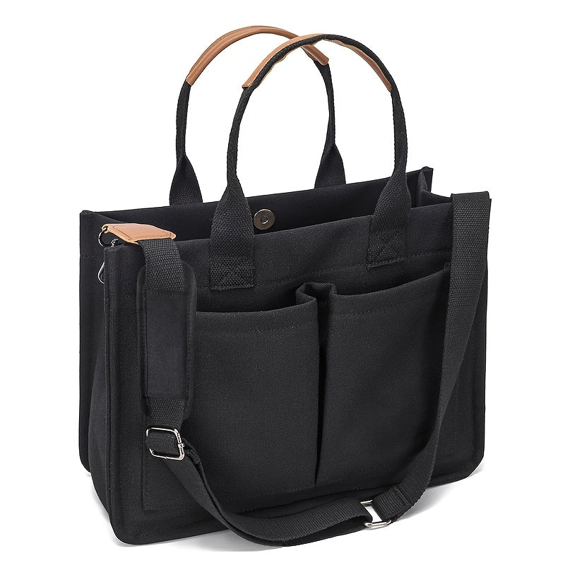 Canvas Mommy Tote Bag Multi-functional & Durable for Work & Travel