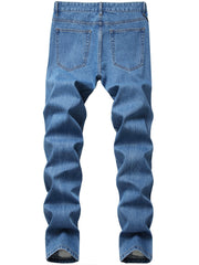 Men's Ripped Jeans Casual Street Style Denim Pants