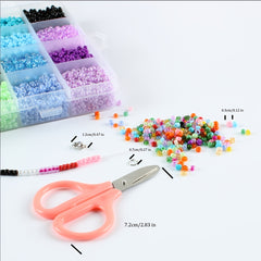 24 Colors 3mm Glass Seed Beads Kit with Storage Box