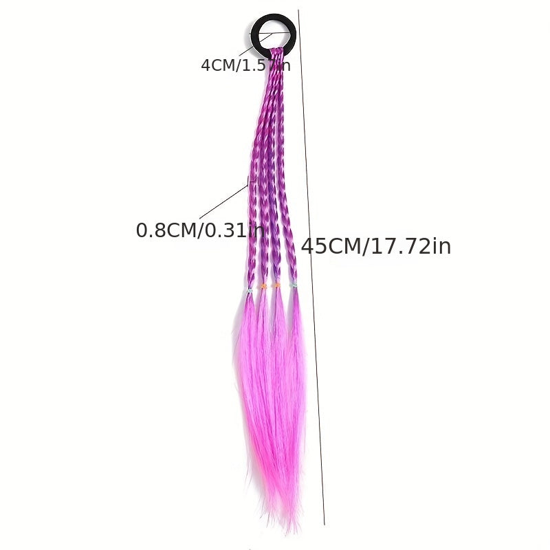 Gradient Braid Hair Ring for Kids