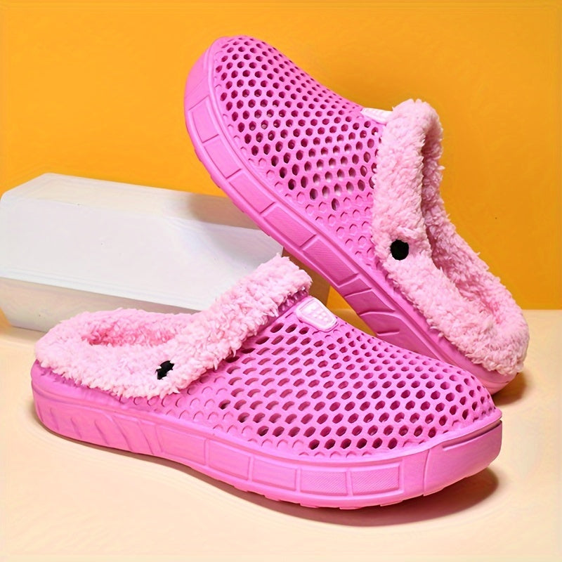 Women's Winter Warm Clogs with Fleece Lining Non-Slip Slippers