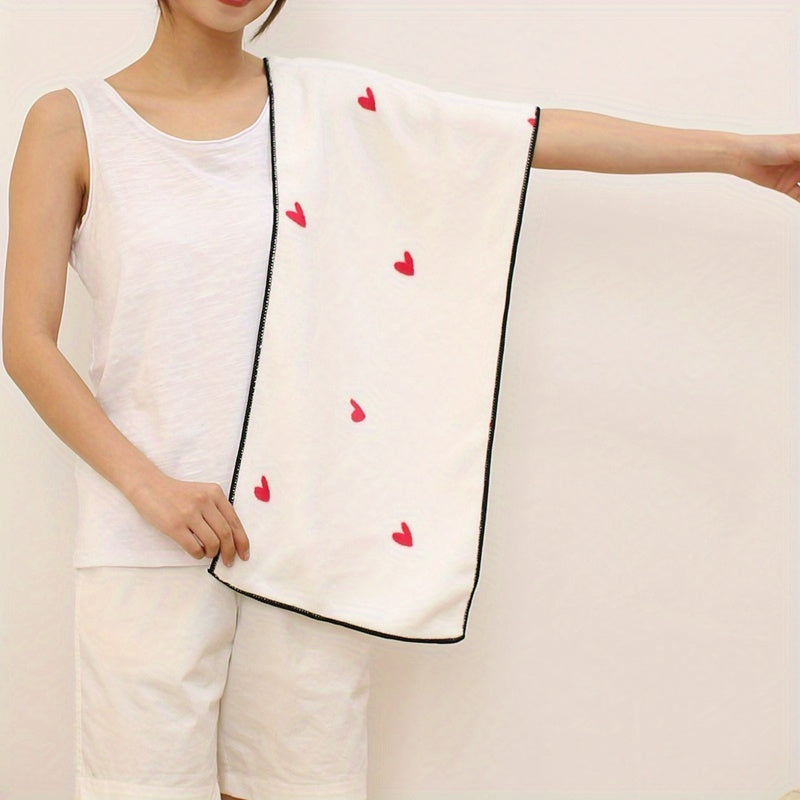 Printed Hand Towel Coral Fleece Soft Absorbent Towel