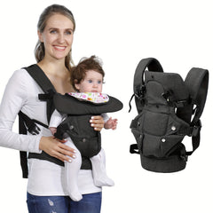 Baby Soft Carrier For Newborn Infant Sling Carrier Wrap Ergonomic 4 In 1