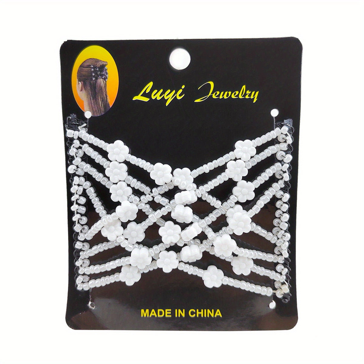 Vintage Beaded Hair Comb Clips for Women Girls