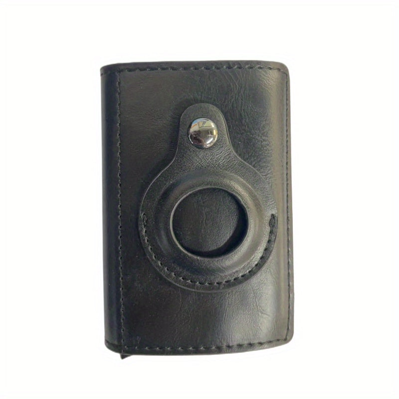 Carbon Fiber Airtag Wallet Men's Business ID Credit Card Holder