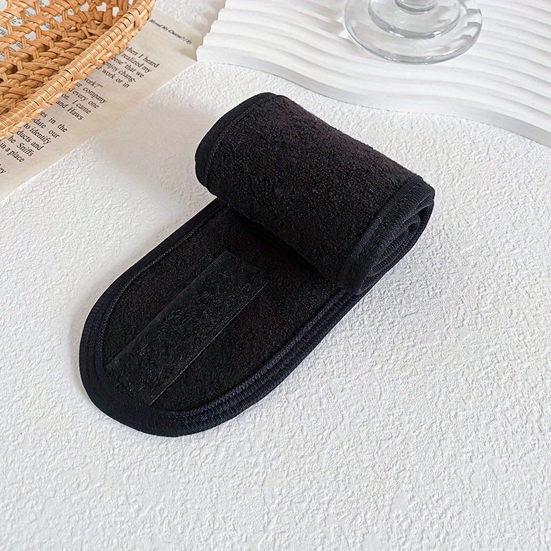 Adjustable Microfiber Headband for Face Washing & Skincare