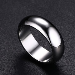 Cool Vacuum Plated Lettering Ring Men's Stainless Steel Ring