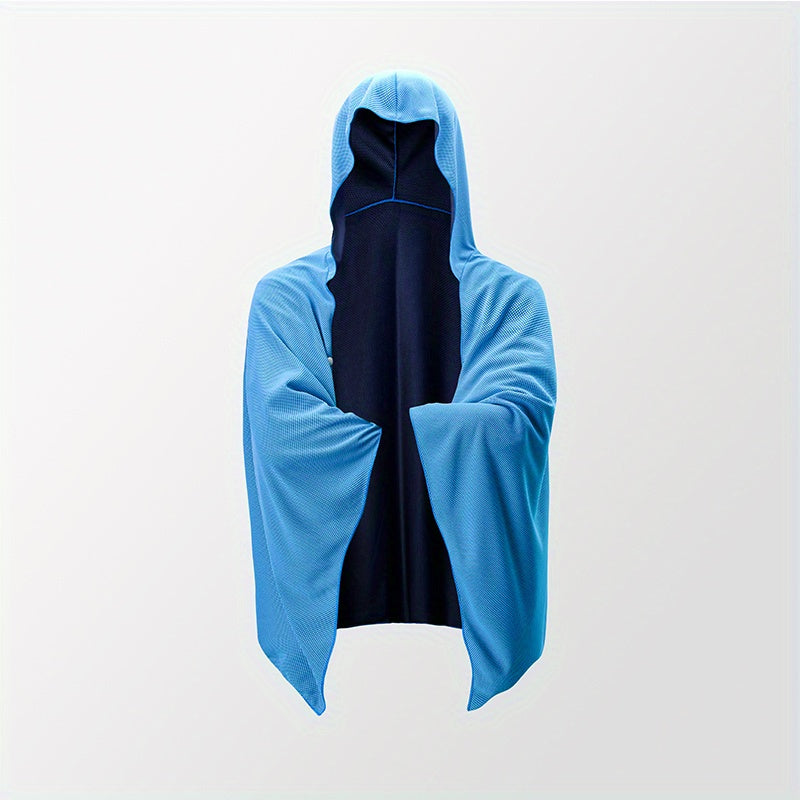 Cooling Towel Sport Hoodie Towel UV Protection Quick Drying Absorbent Towels