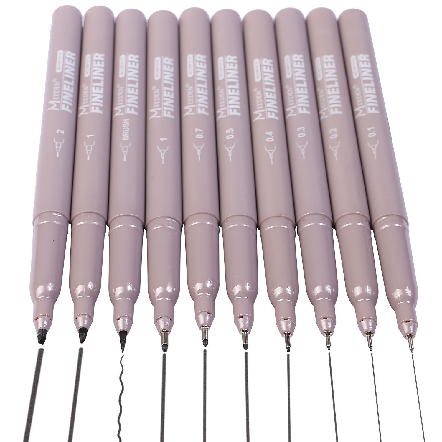 10pcs Micro Pen Fineliner Ink Pens Precision Multiliner Pens