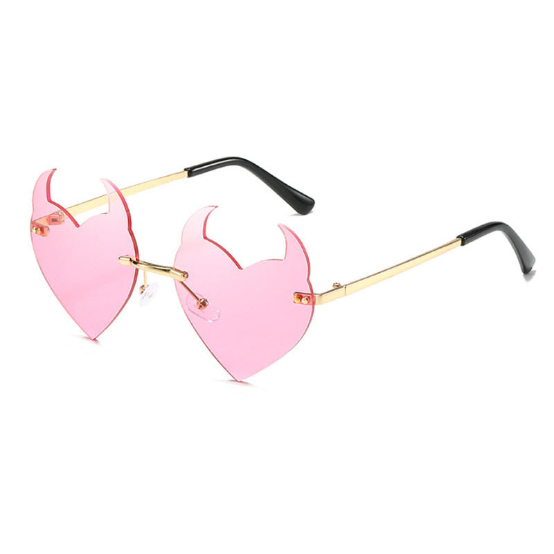Frameless Irregular Sunglasses for Party Dance Disco