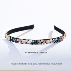 Elastic Rhinestone Headbands for Women Girls Vintage Hair Hoop