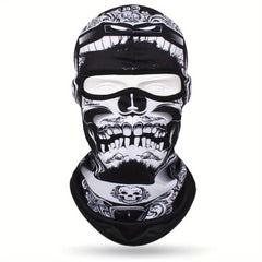 Multicolor Skull Mask Cycling Hat Windproof Dustproof Sun Protection
