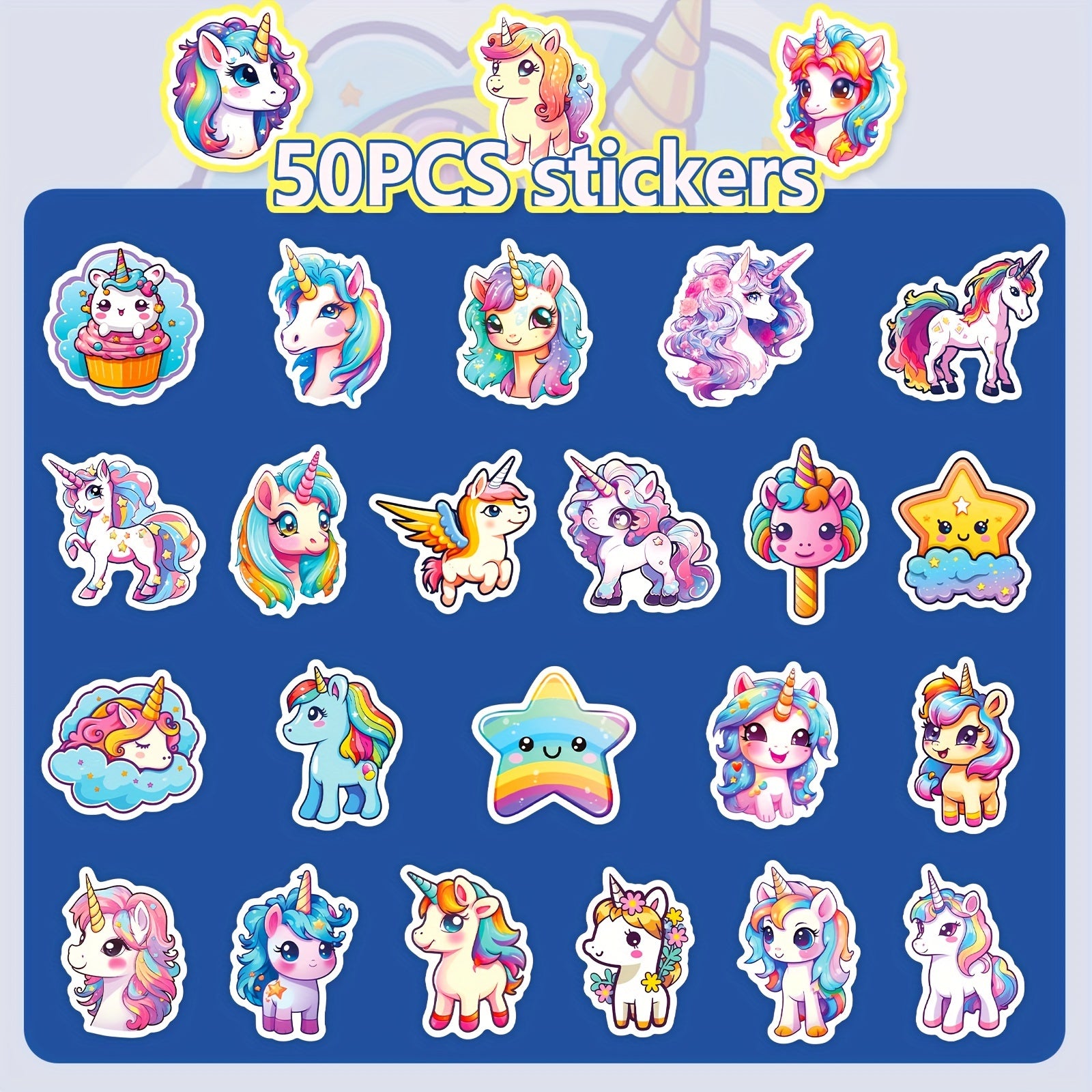 50pcs Cartoon Stickers For Luggage Guitar Skateboard Mobile Waterproof Stickers