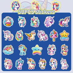 50pcs Cartoon Stickers For Luggage Guitar Skateboard Mobile Waterproof Stickers