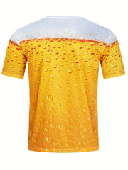 Men's Striped T-Shirt for Summer Outdoor & Casual Evenings