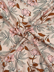  Women's Floral Lantern Sleeve Maxi Dress