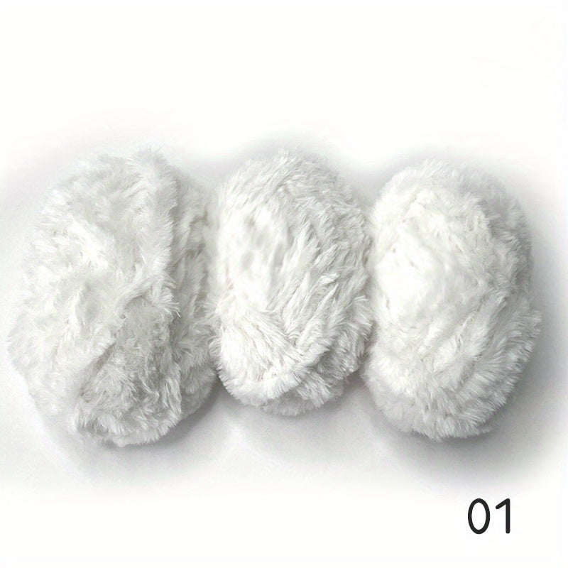 Soft Fur Yarn Chunky Fluffy Faux Fur Yarn for Crocheting & Knitting 150g