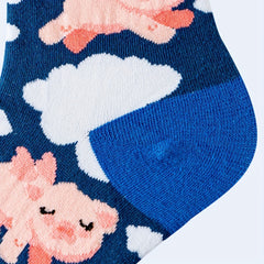 Cartoon Pig Print Socks Women's Stockings