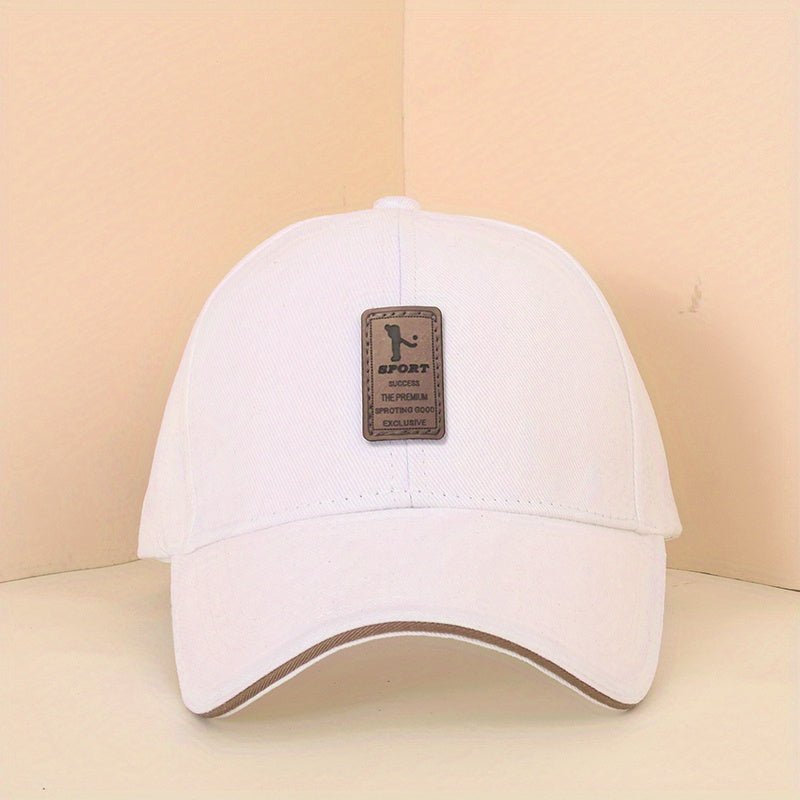 Sports Golf Patch Baseball Cap Solid Sun Hat Casual Unisex Lightweight Dad Hats