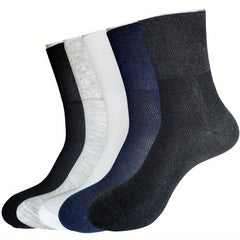 Breathable Mesh Socks 5 Pairs Unisex Loose Fitting Comfort Care Gift