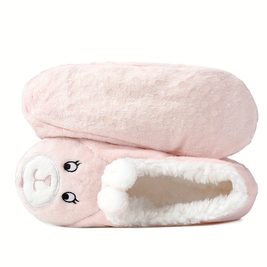 Cartoon Animal Plush Socks & Warm Low Cut Floor Socks