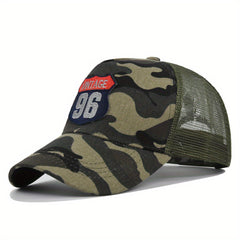 Casual Duck Embroidered Baseball Cap Mesh Sun Visor