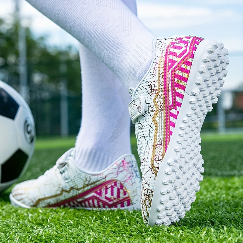 Boy's Turf Football Boots Anti-Skid Breathable TF Soccer Cleats