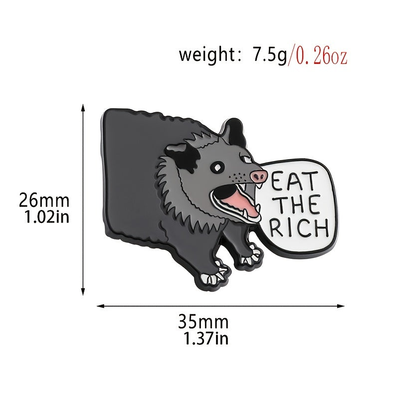 Cartoon Boar Brooch Zinc Alloy Drip Oil Metal Bracelet