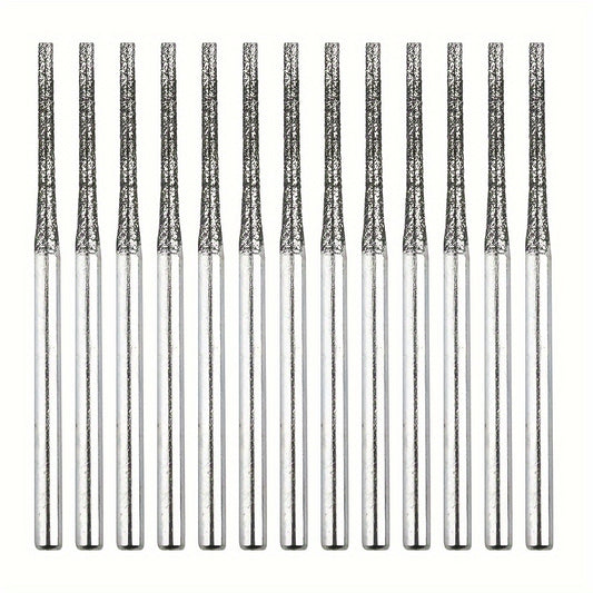 10pcs 1 2mm Diamond Drill Bit for Gemstones Jewelry Engraving Hole Tool