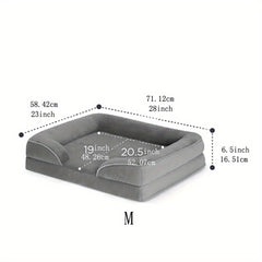 Medium Dog Orthopedic Bed Removable Washable Cover Waterproof Lining