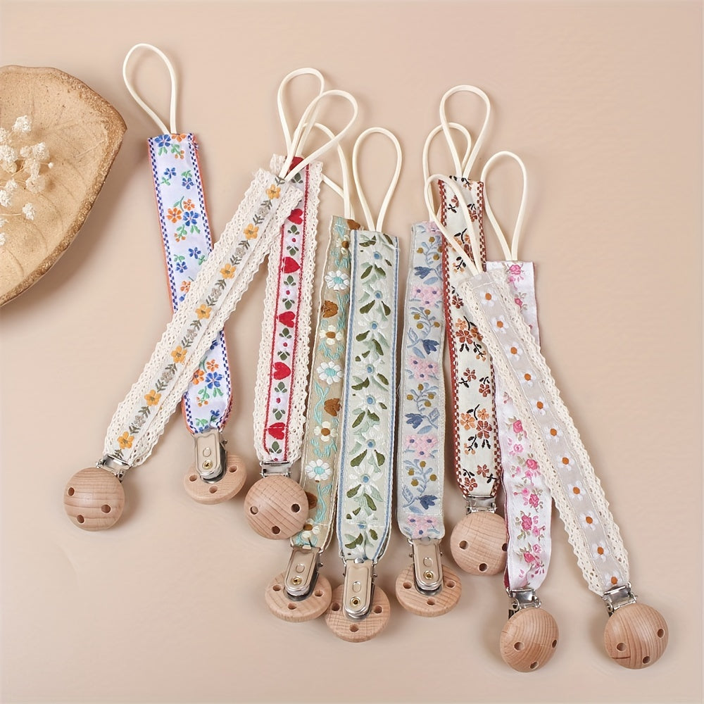 Baby Pacifier Clip Chain BPA-Free Comforting Toy Holder For Girls & Boys