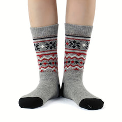 2 Pairs Floral Print Mid Tube Socks Women's Stockings
