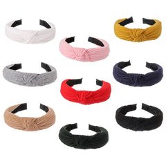 Twist Knotted Headband Solid Hair Hoop Cross Knot Women's Hair Accessories