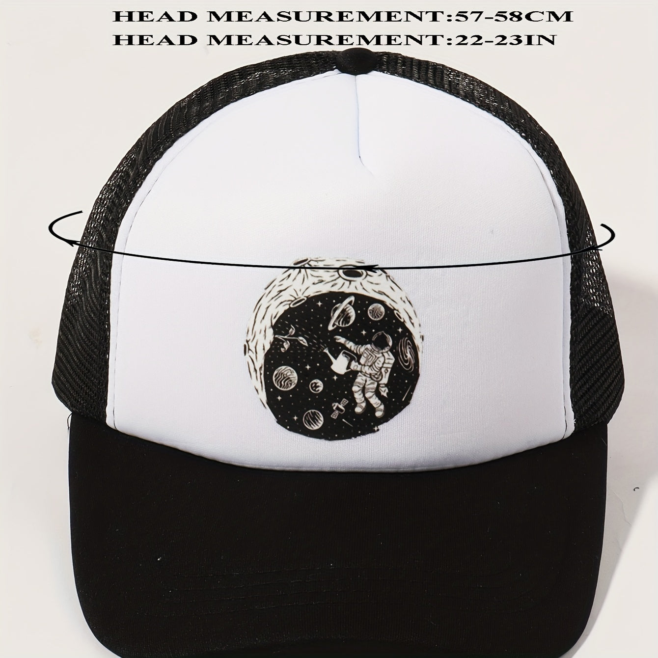 Astronaut Planet Trucker Hat Baseball Cap Sunshade Dad Hat