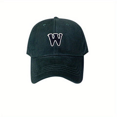 W Embroidery Baseball Cap Casual Women Sun Hat Outdoor Sunscreen Sports Hats