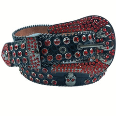 Western Rhinestone Belt Cowgirl Bling Studded Leather Men Women
