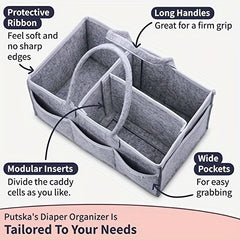 Felt Diaper Bag Cosmetic Handbag Baby Diaper Handbag Mummy Felt Storage Bag