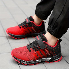 Kids Striped Breathable Mesh Walking Shoes for Spring & Summer