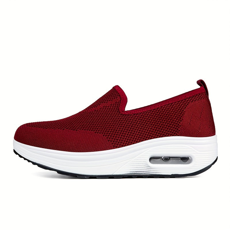 Lightweight Comfortable Slip On Sneakers with Shock Absorption Mesh