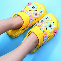 18pcs Flower Shoe Charms DIY Pins for Shoes