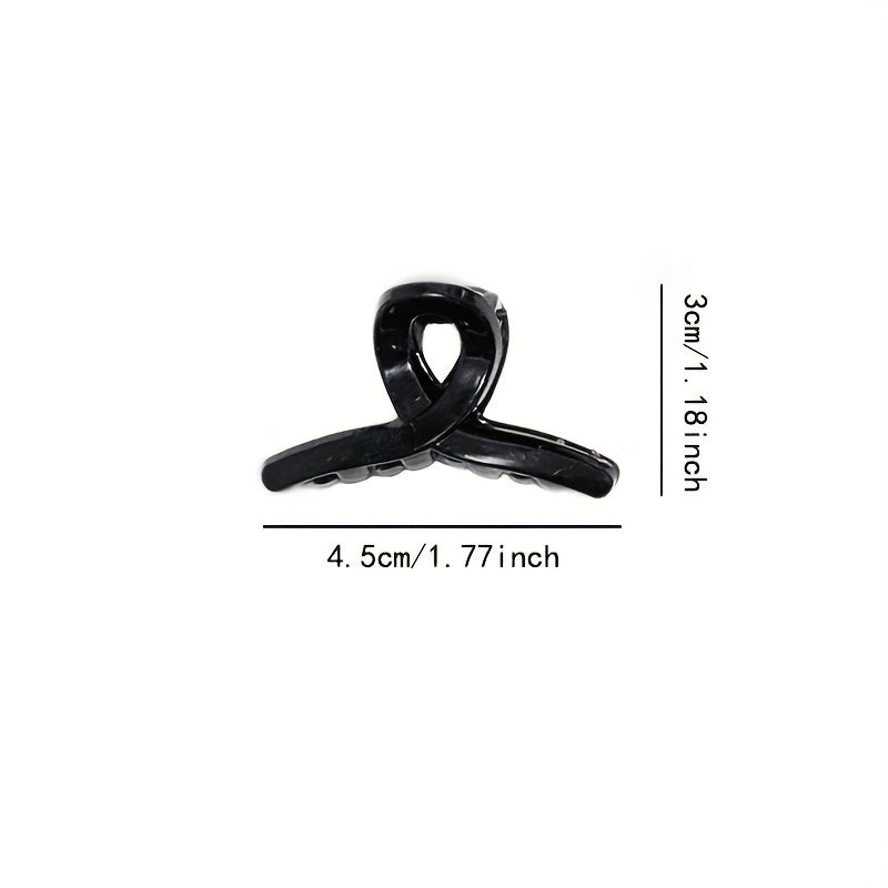 4pcs Resin Style Hair Claw Ponytail Holder Hair Clip