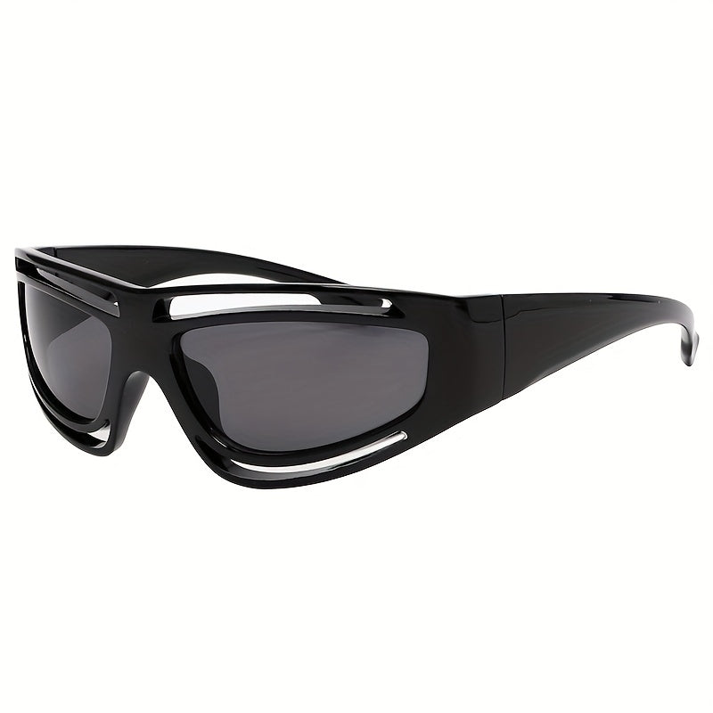 Y2K Wrap Around Sports Sunglasses UV400 Sun Shades for Outdoor Activities