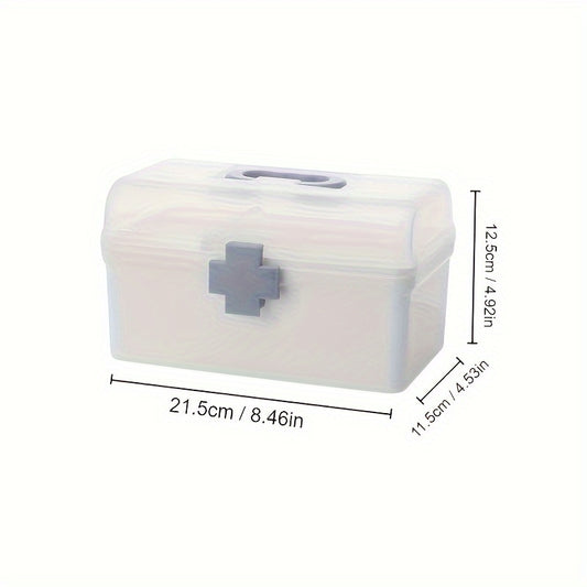 Large Capacity Medicine Bin with Handle Home Storage Box