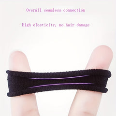 100pcs Soft Hair Rope Elastic Ponytail Holder Hair Accessory