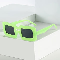 Square Frame Candy Sunglasses Y2K Stylish Shades Eyeglasses
