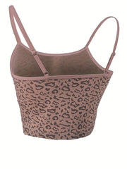  Sexy Leopard Print Cami Crop Top