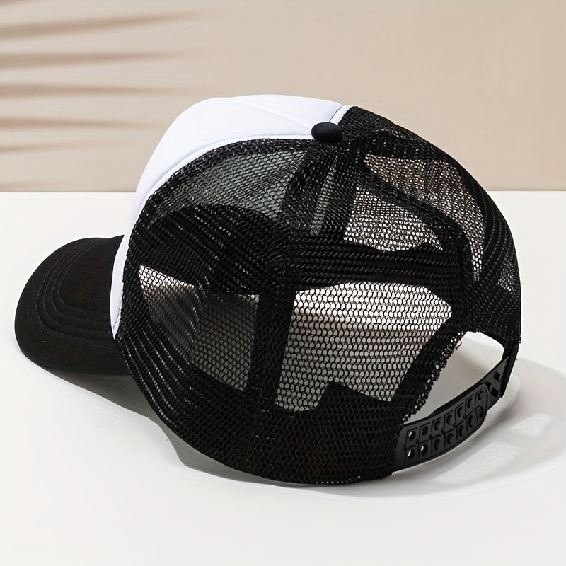 Leopard Print Baseball Cap Mesh Trucker Hat Adjustable Sunshade Dad Hats