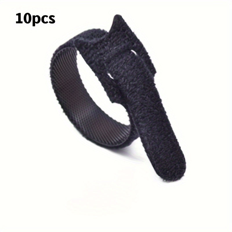10pcs Removable Hook and Loop Zip Ties Tightening Straps